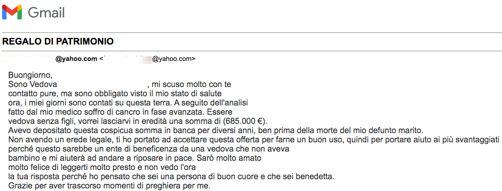 Come riconoscere email spam